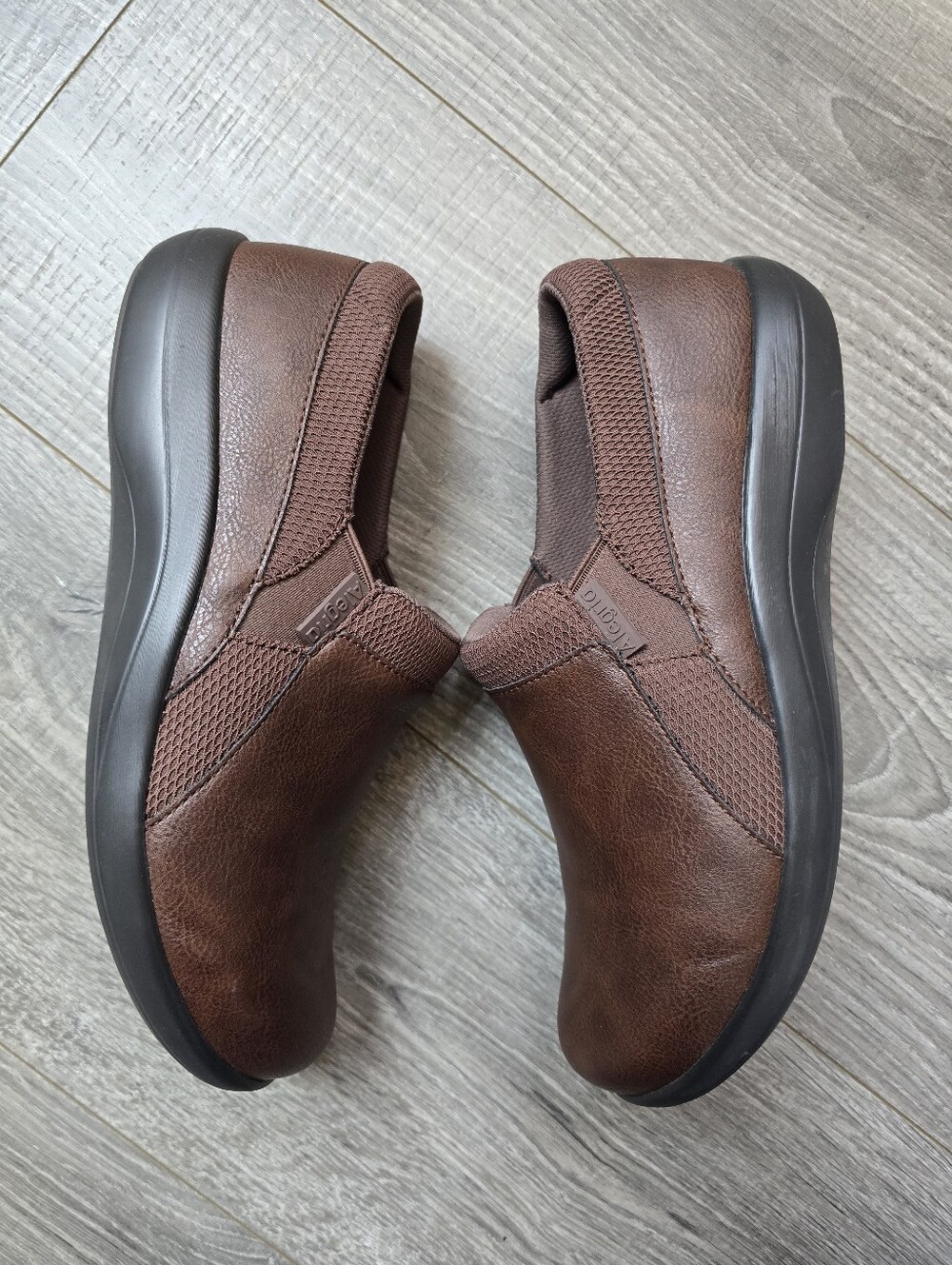 Alegria Brown Slip On Comfort Shoes Workwear Work Size 40 - Picture 4 of 6
